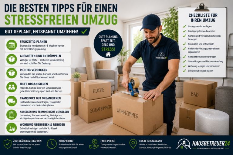 Die besten Tipps für einen stressfreien Umzug