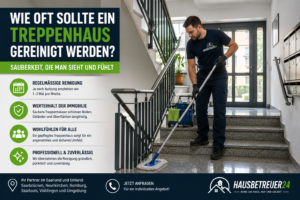Treppenhaus gereinigt