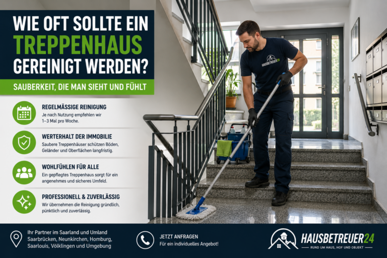 Treppenhaus gereinigt