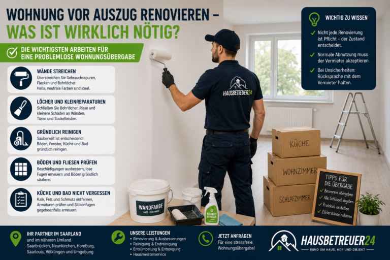 vor Auszug renovieren