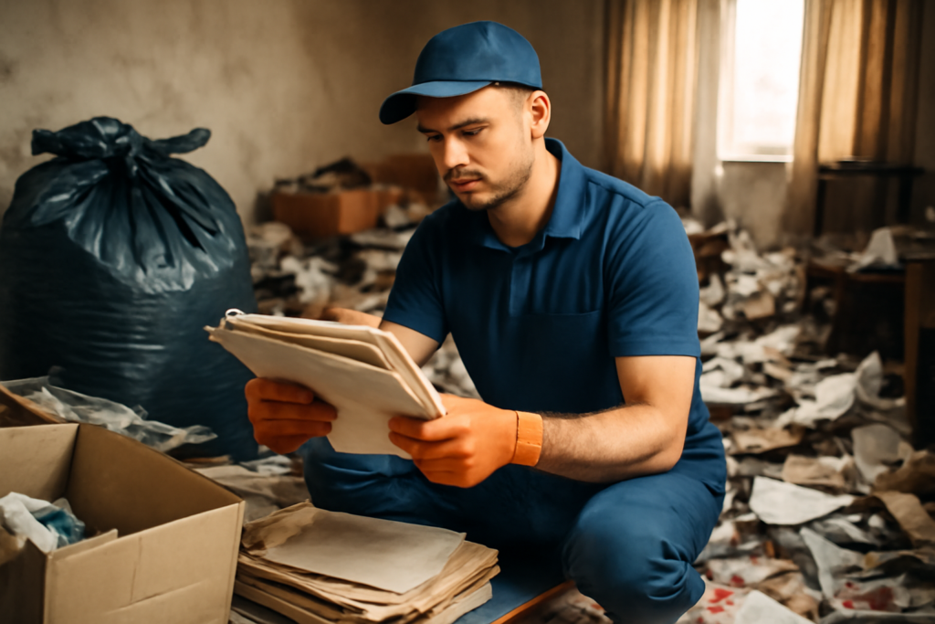 dokumente finden messie-wohnung ausräumen – passendes Artikelbild